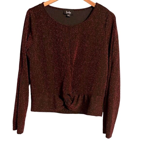 Red Metallic twist blouse Size Large women NEW WITH TAG🏷 - Picture 9 of 13